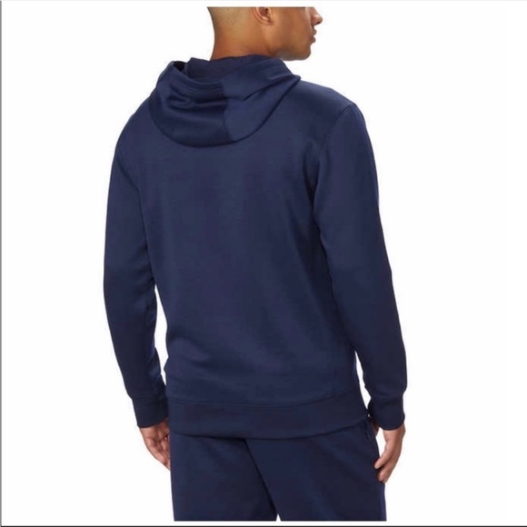 Fila Men's Performance Hoodie, Navy Blue - Picture 2 of 5